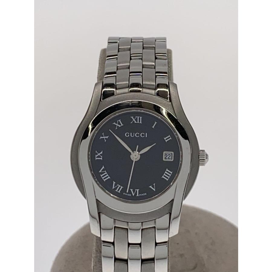 GUCCI◇腕時計/アナログ/--/BLK/SLV/5500L : セカンドストリートYahoo