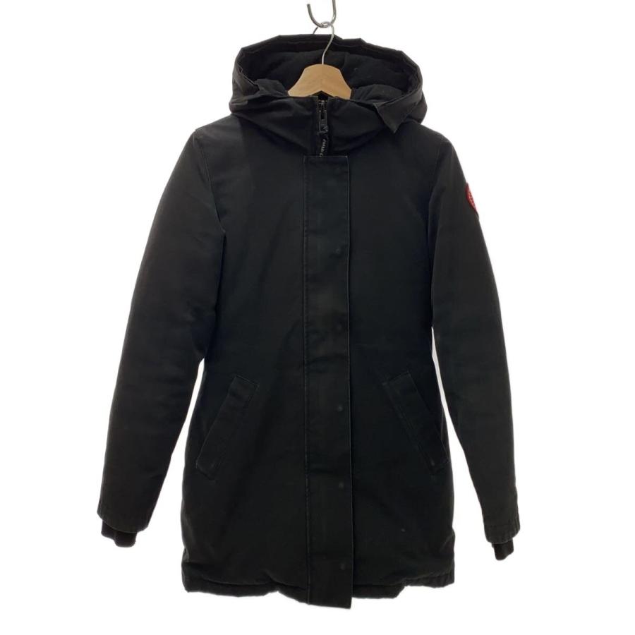 CANADA GOOSE◇ロングダウンジャケット/XS/コットン/BLK/3037JL