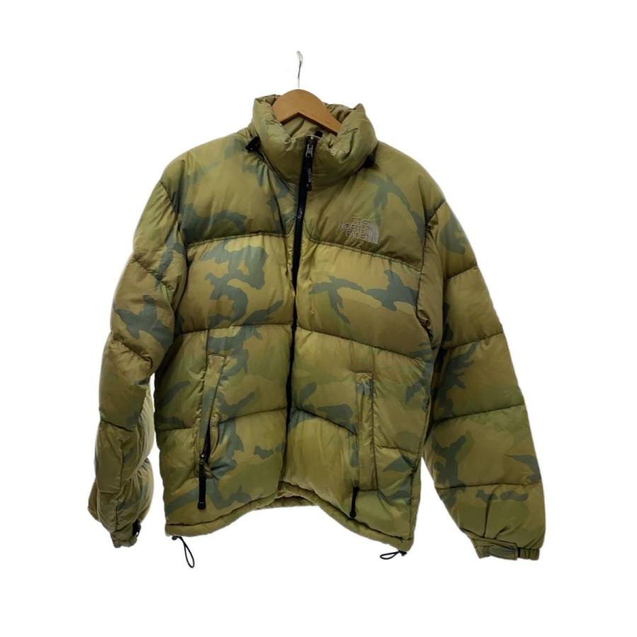 THE NORTH FACE◇ダウンジャケット/M/ナイロン/KHK/カモフラ/ND01586 