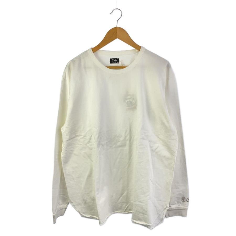 calee長袖シャツ XL CALEE◇長袖Tシャツ/XL/コットン/WHT/無地/CL23AW004VIN : セカンド