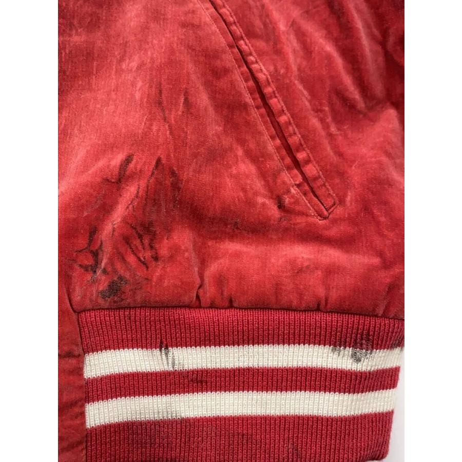 スカジャン/--/ベロア/RED 希少】HOUSTON 日本 限定 スカジャン 別珍
