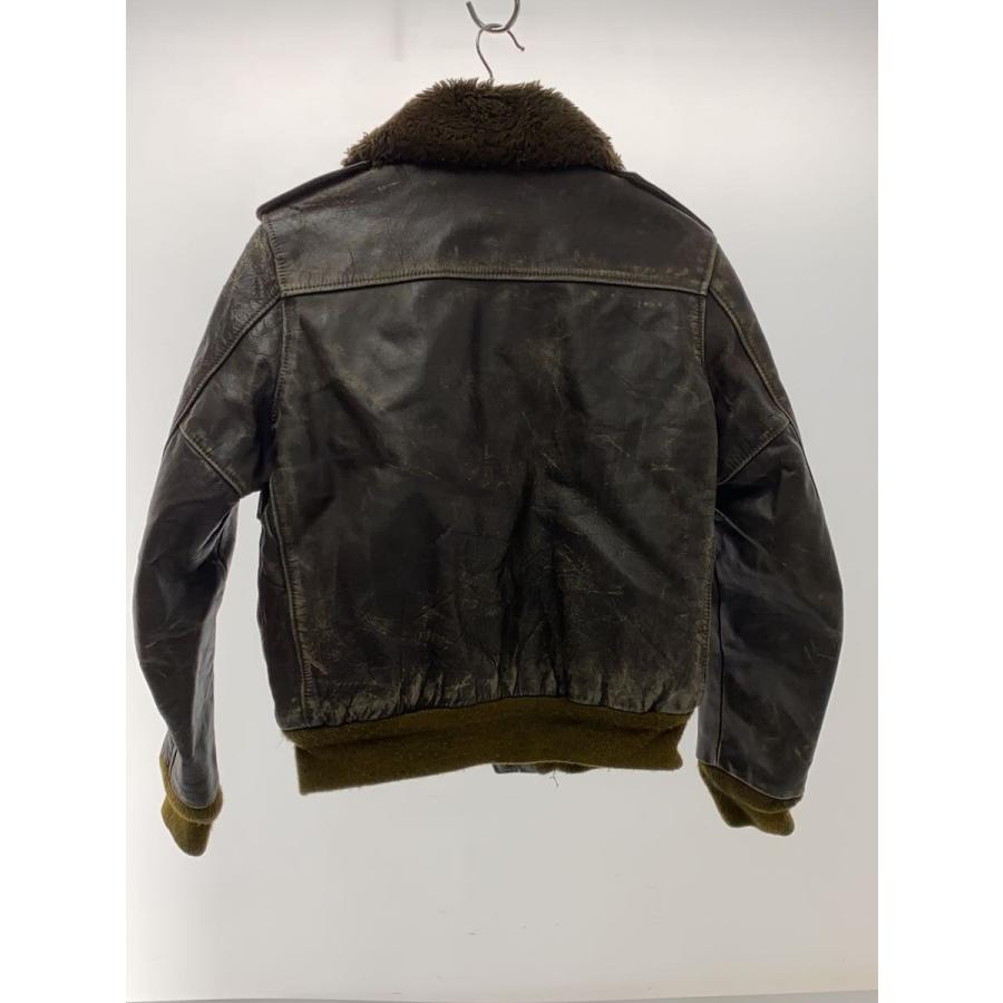 Schott◇80s〜90s/G-1/USA製/フライトジャケット/38/レザー/BRW/? NULL