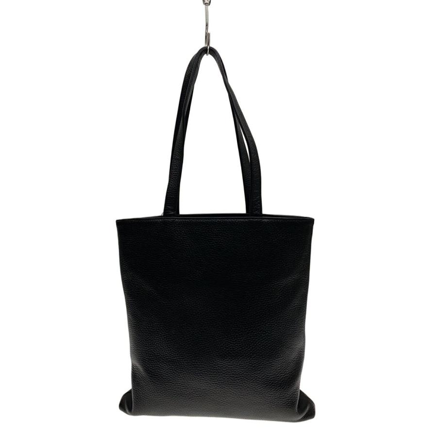 【美品】hushtug ハッシュタグ　レザートートバッグ　ブラック HushTug◇トートバッグ/レザー/BLK// : セカンドストリートYahoo!店