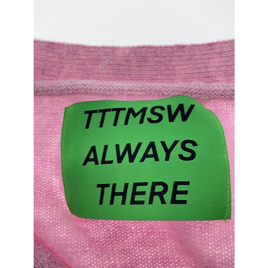 TTT_MSW◇カーディガン(厚手)/M/ウール/PNK/無地/TTT-2023SS-KT05