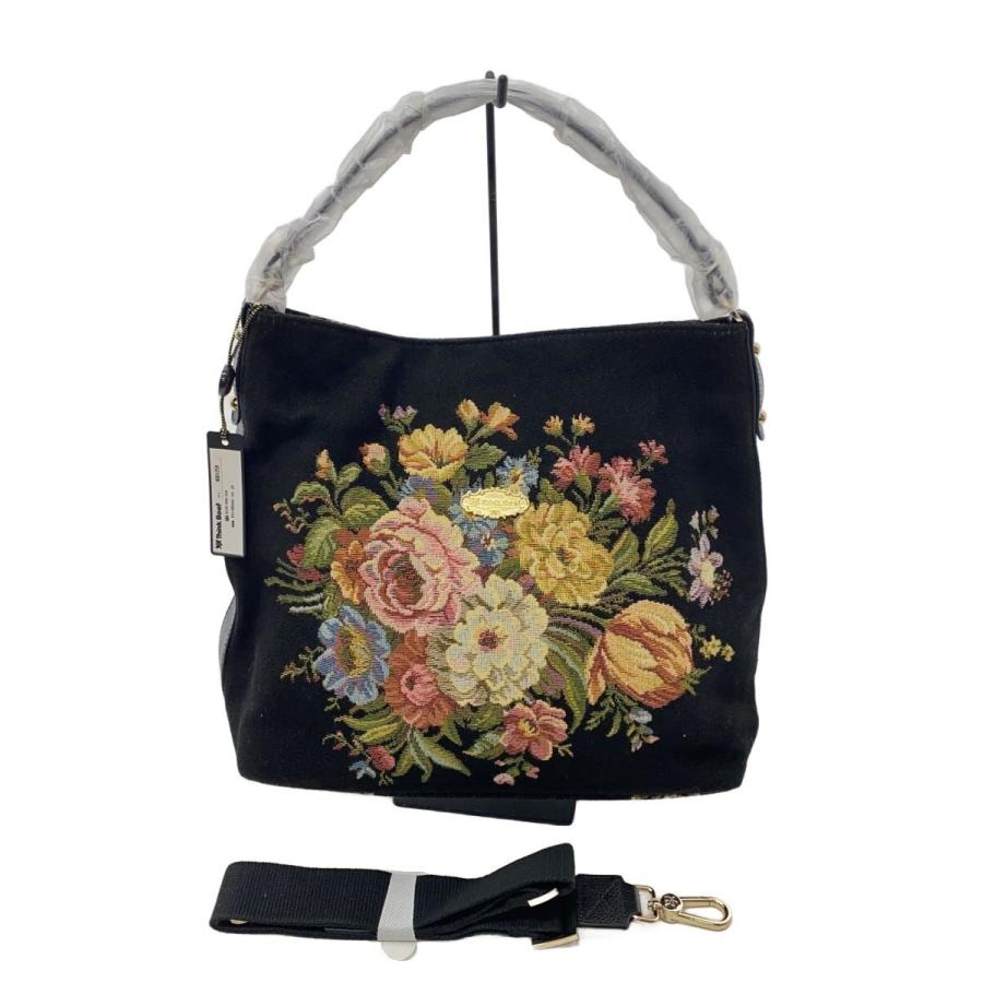 Think Bee!◇トートバッグ/--/BLK/花柄/A0001259 : セカンドストリート