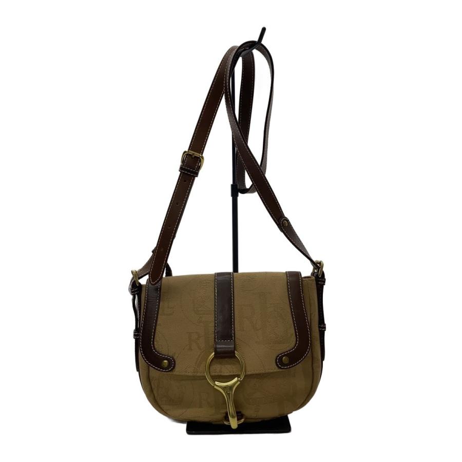 Ralph Lauren ベージュ ショルダーバッグ LAUREN RALPH LAUREN◇ショルダーバッグ/キャンバス/BEG/総柄