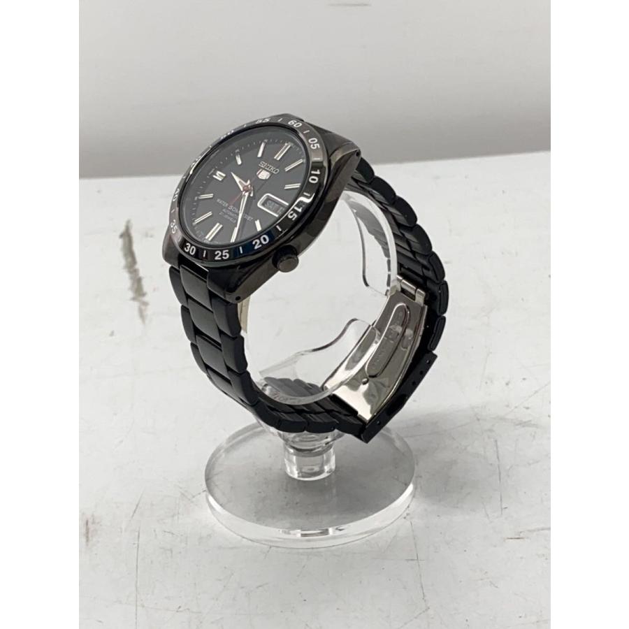 セイコー 自動巻き時計 黒文字盤7s26 SEIKO◇自動巻腕時計/アナログ/ステンレス/BLK/BLK/7S26-02T0