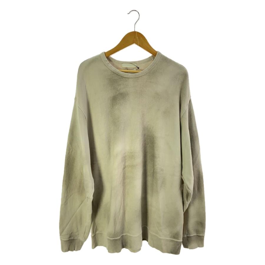 YOKE◇GARMENT DYE YOKE SWEAT SHIRTスウェット/2/コットン/BEG 