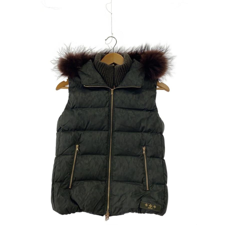 TATRAS◇ファー付き/ダウンベスト/2/ナイロン/GRN/カモフラ/LTA16A4511