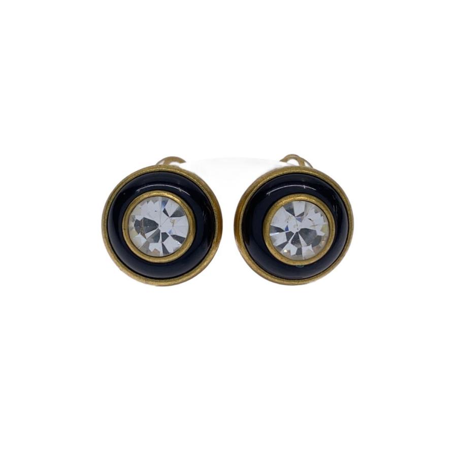 CHANEL◇ヴィンテージ/イヤリング/--/カラーストーン/BLK/レディース