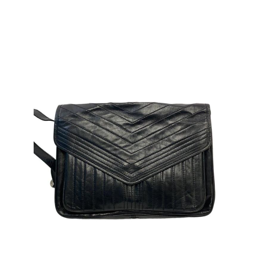 YVES SAINT LAURENT◇ショルダーバッグ/--/BLK// : セカンドストリート