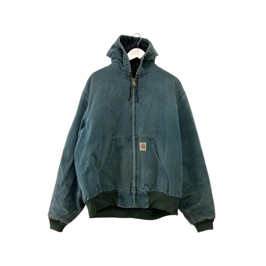 Carhartt◇90s/USA製/アクティブジャケット/XL/コットン/GRN/J06HTG