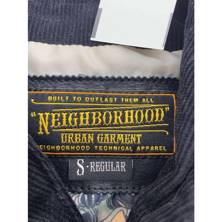 NEIGHBORHOOD◇ダウンベスト/S/コーデュロイ/BLK/102spnh-jkm04
