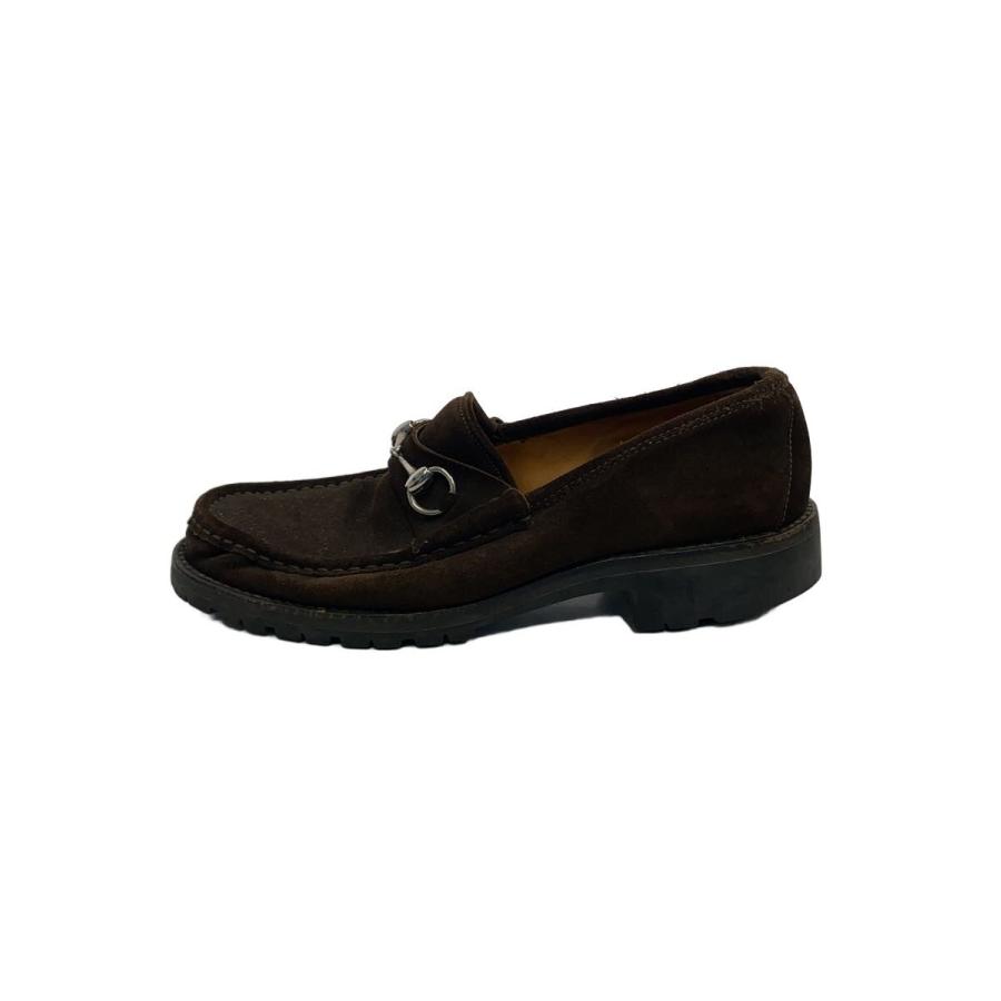 GUCCI◇ホースビットローファー/42/BRW/スウェード/016343