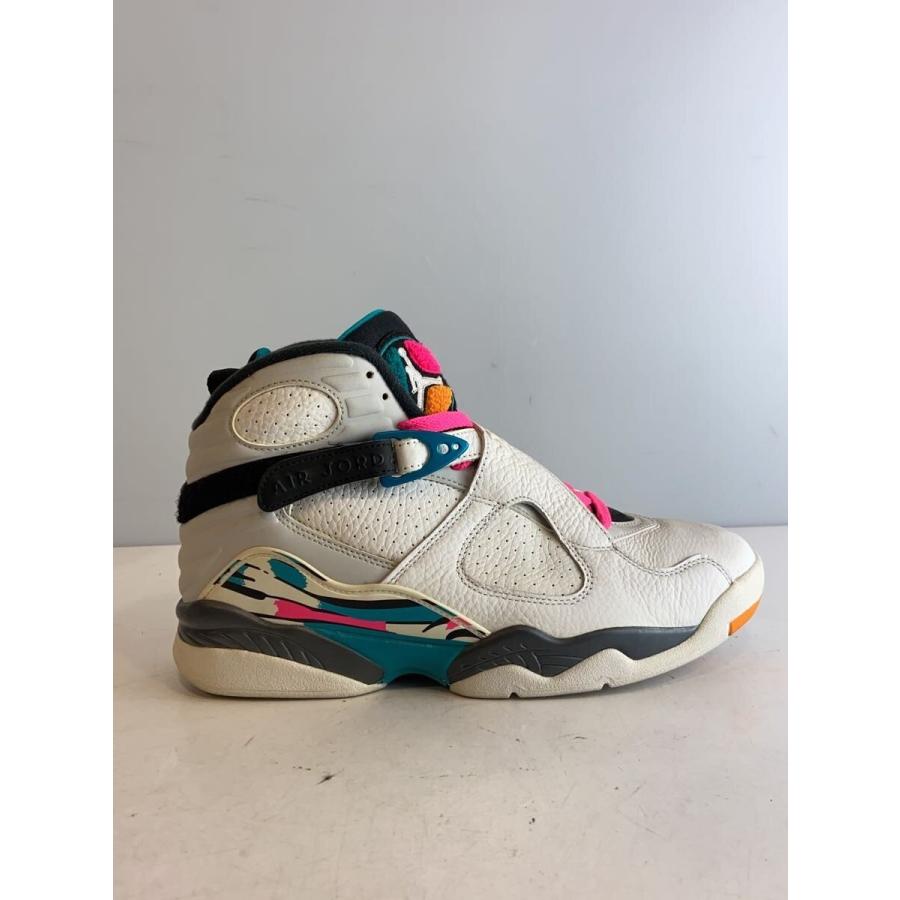 NIKE◇AIR JORDAN 8 RETRO/エアジョーダンレトロ/ホワイト/305381-113