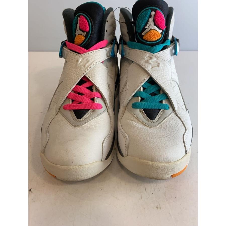 NIKE◇AIR JORDAN 8 RETRO/エアジョーダンレトロ/ホワイト/305381-113