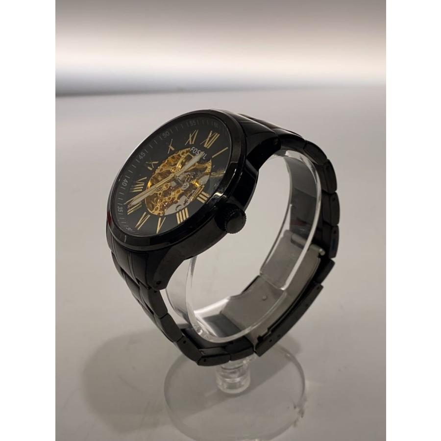 FOSSIL◇自動巻腕時計/アナログ/ステンレス/BLK/BLK/BQ2092 : セカンド