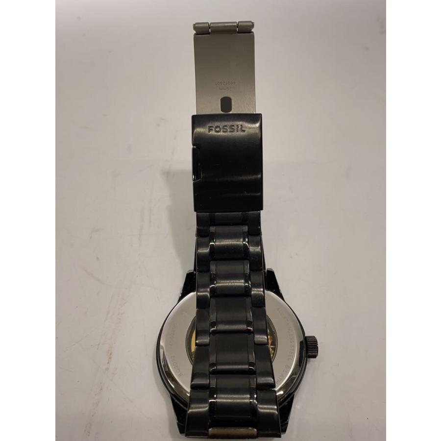FOSSIL◇自動巻腕時計/アナログ/ステンレス/BLK/BLK/BQ2092 : セカンド
