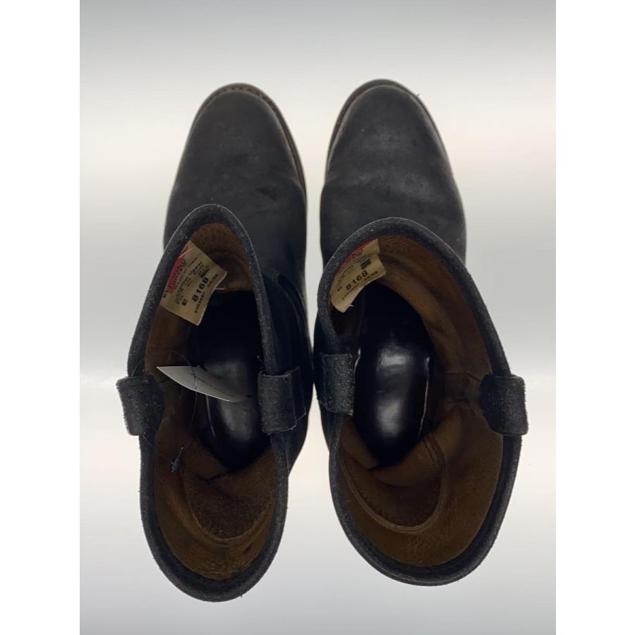 RED WING◇ペコスブーツ/US7.5/BLK/レザー/8168// : セカンド