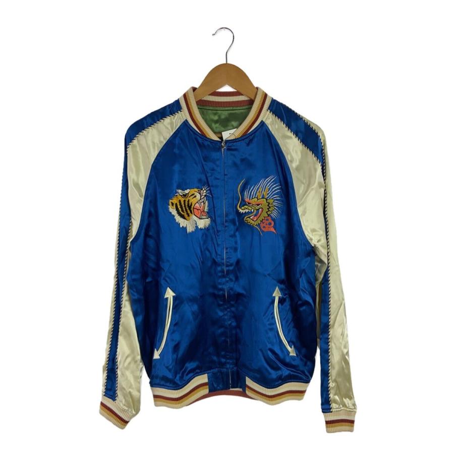 THE FLAT HEAD◇スカジャン/42/レーヨン/BLU/fn-oj-sv003 : セカンド