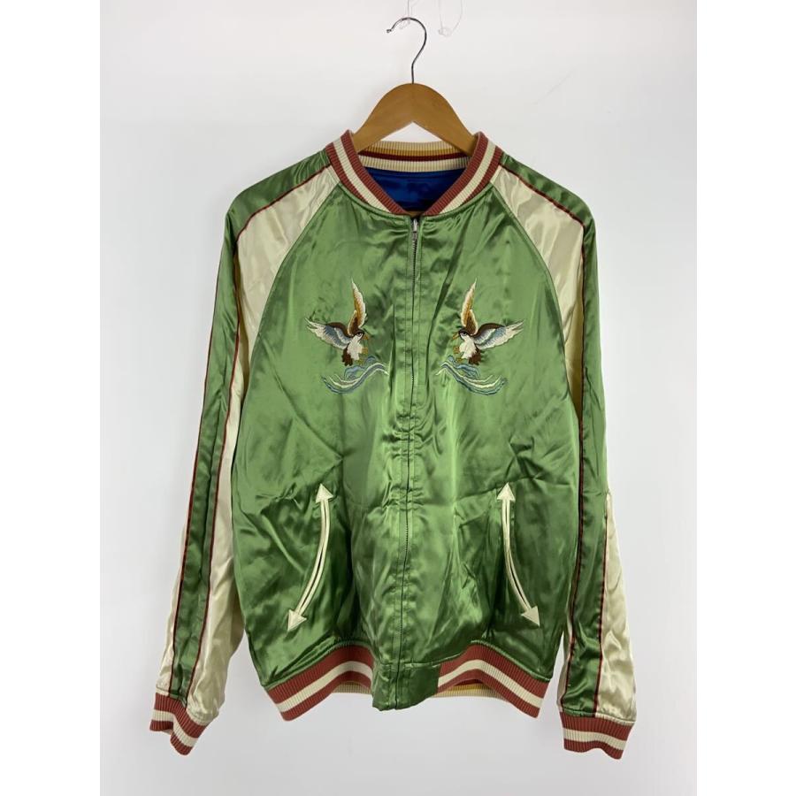 THE FLAT HEAD◇スカジャン/42/レーヨン/BLU/fn-oj-sv003 : セカンド