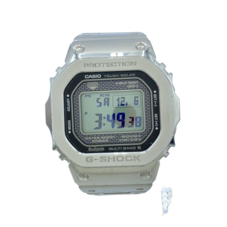 CASIO◇ソーラー腕時計・G-SHOCK/デジタル/ステンレス/SLV/BLK/SS 
