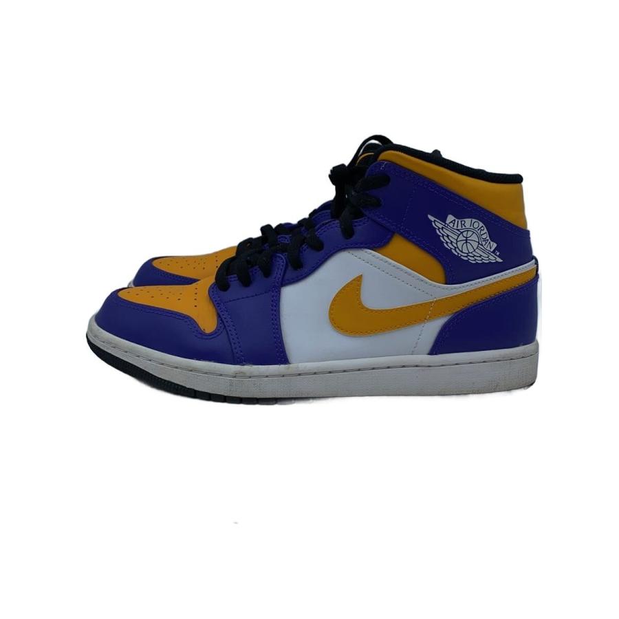 NIKE◇AIR JORDAN 1 MID_エア ジョーダン ミッド/27cm/パープル