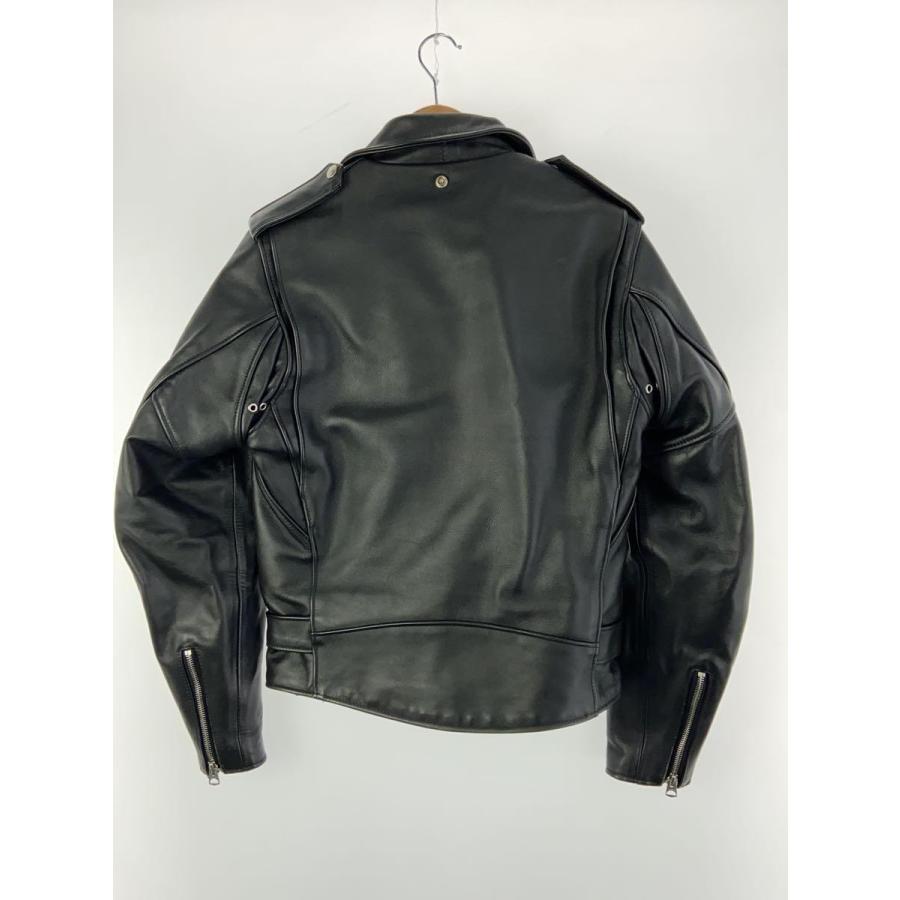 Schott◇ダブルライダースジャケット/36/レザー/BLK/無地/618 Schott◇ダブルライダースジャケット/36/レザー/BLK/無地/618