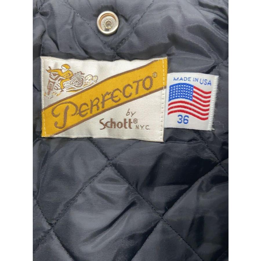 Schott◇ダブルライダースジャケット/36/レザー/BLK/無地/618 Schott◇ダブルライダースジャケット/36/レザー/BLK/無地/618