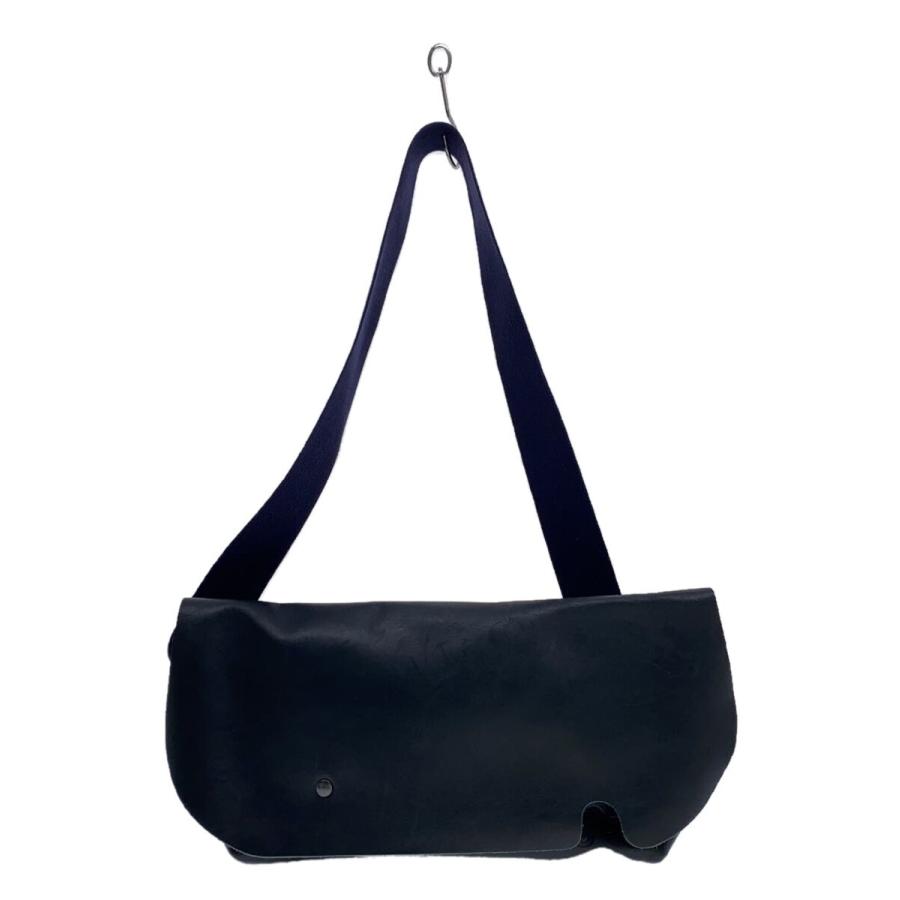 【美品】Uni&co. メッセンジャーバッグ レザー ショルダーバッグ Uni&co◇メッセンジャーバッグ/レザー/NVY/無地 : セカンドストリート