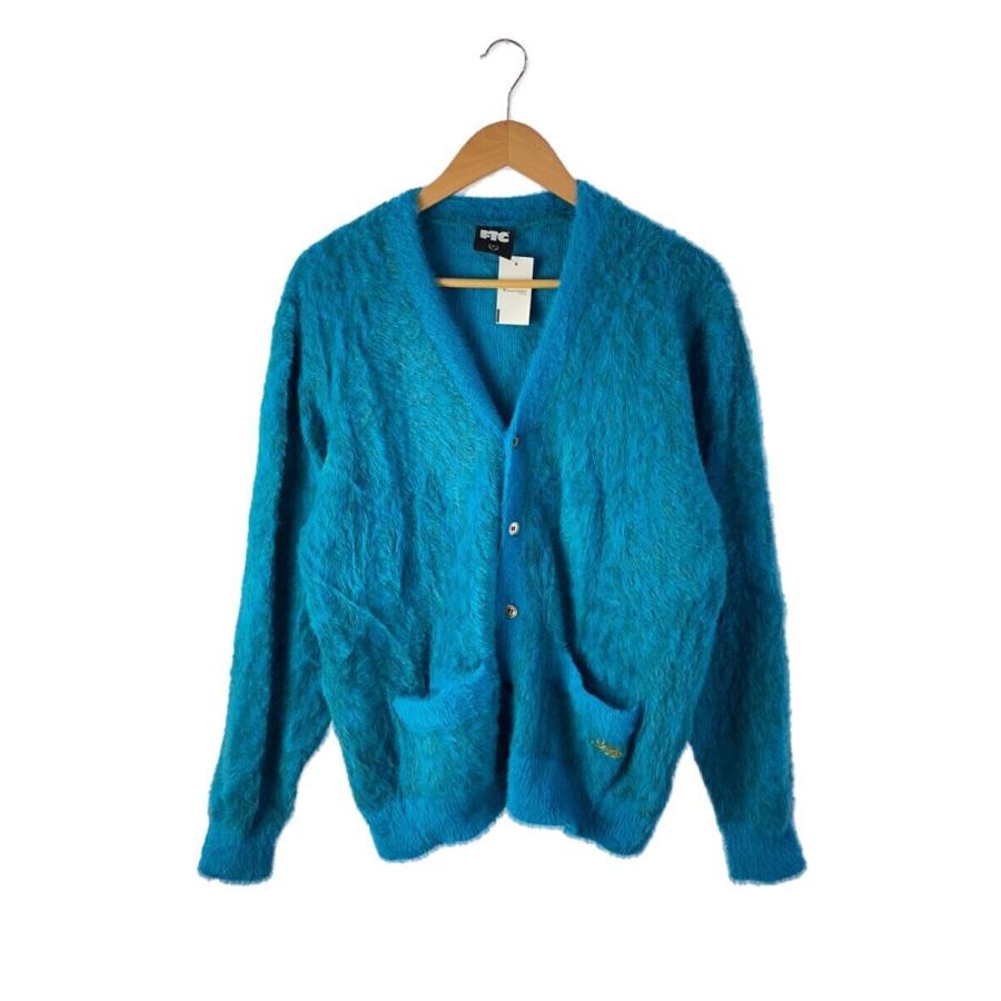 トップス FTC HEATHER SHAGGY CARDIGAN FTC◇HEATHER SHAGGY CARDIGAN/カーディガン(厚手)/M/ナイロン/BLU