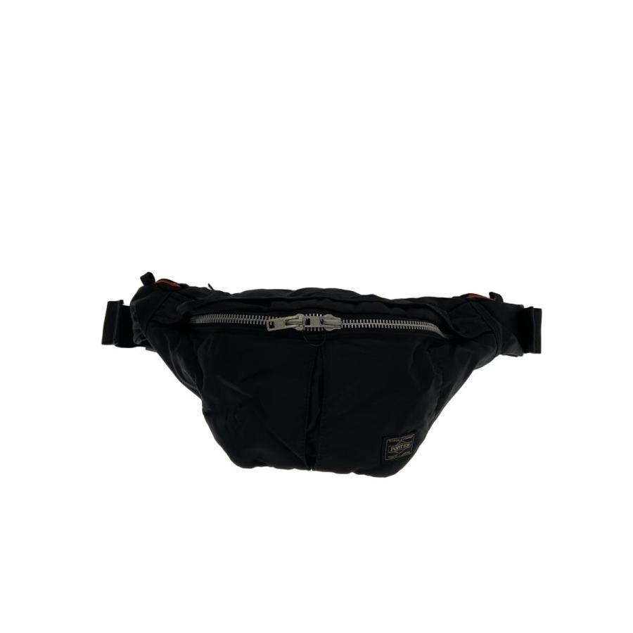 PORTER◇ウエストバッグ/ナイロン/BLK/無地/622-06629/内側ヨゴレ有り