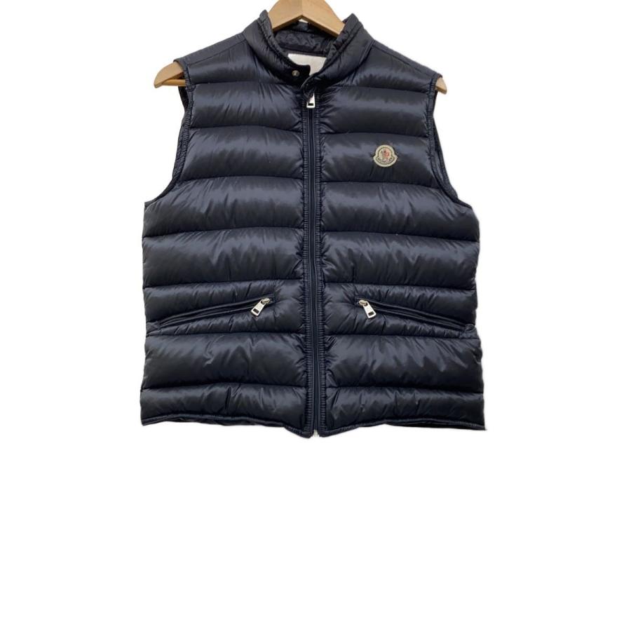 未使用モンクレールダウンベスト MONCLER◇ダウンベスト/L/ナイロン/NVY/無地/910-092-43319-50/ロゴ