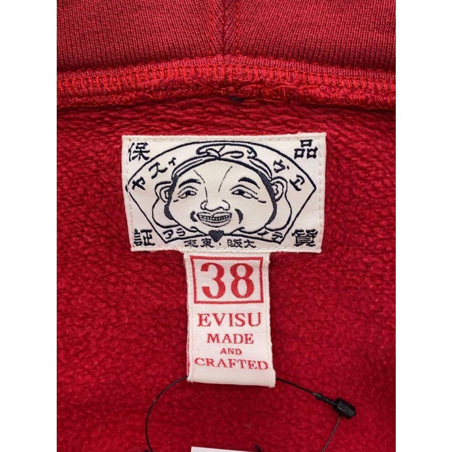 EVISU◇ジップパーカー/38/コットン/RED/無地// : セカンドストリート