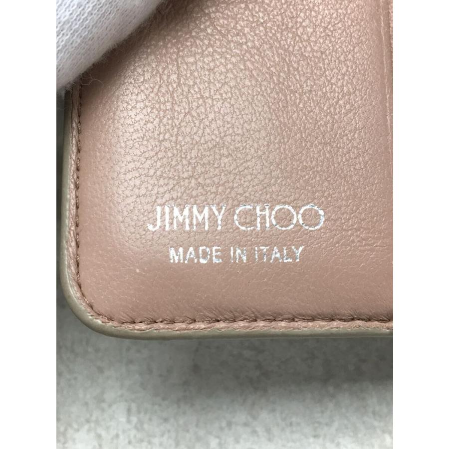 JIMMY CHOO◇2つ折り財布/レザー/SLV/ジミーチュウ : 2342050001988