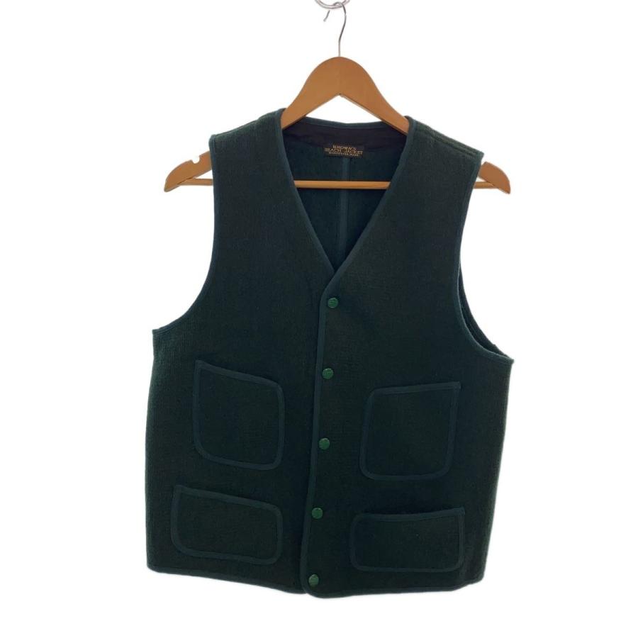 Brown's BEACH JACKET◇ベスト/38/ウール/GRN/724 : セカンド