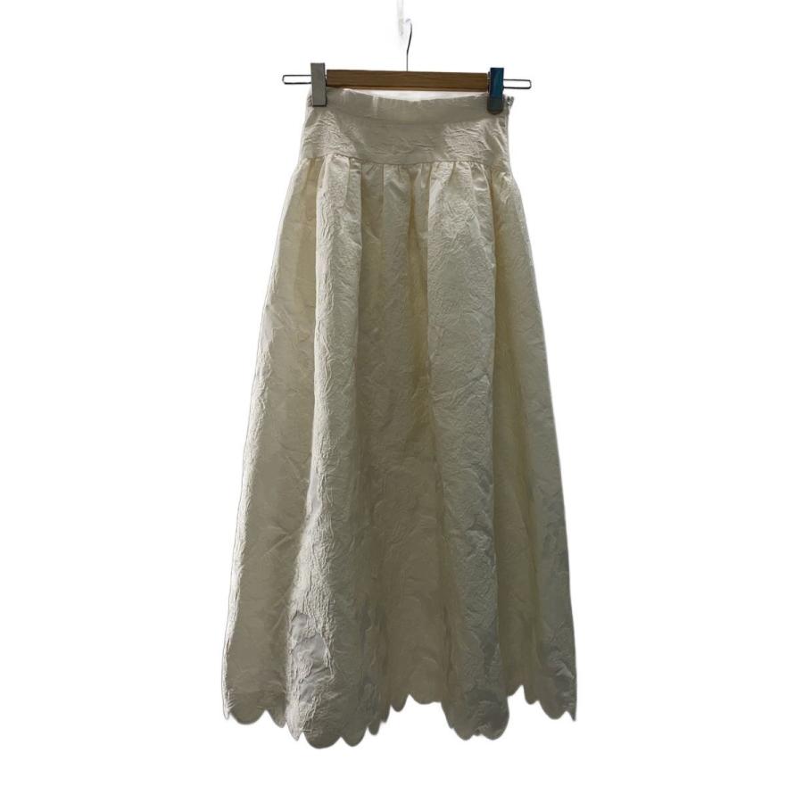 Bibiy．◇ロングスカート/S/ポリエステル/WHT/B20-SK018WHS : セカンド