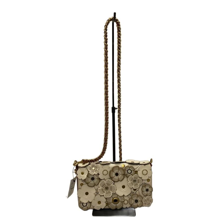 本日限定価格　　コーチ　ティーローズ　美品　ディンキー COACH◇ティーローズアップリケディンキークロスボディーショルダー