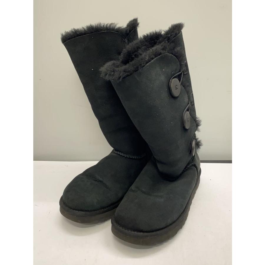UGG　アグ　ロング　ムートンブーツ　オーストラリア　ブラック　黒　24cm UGG australia◇ムートンロングブーツ/24cm/BLK/スウェード/1873
