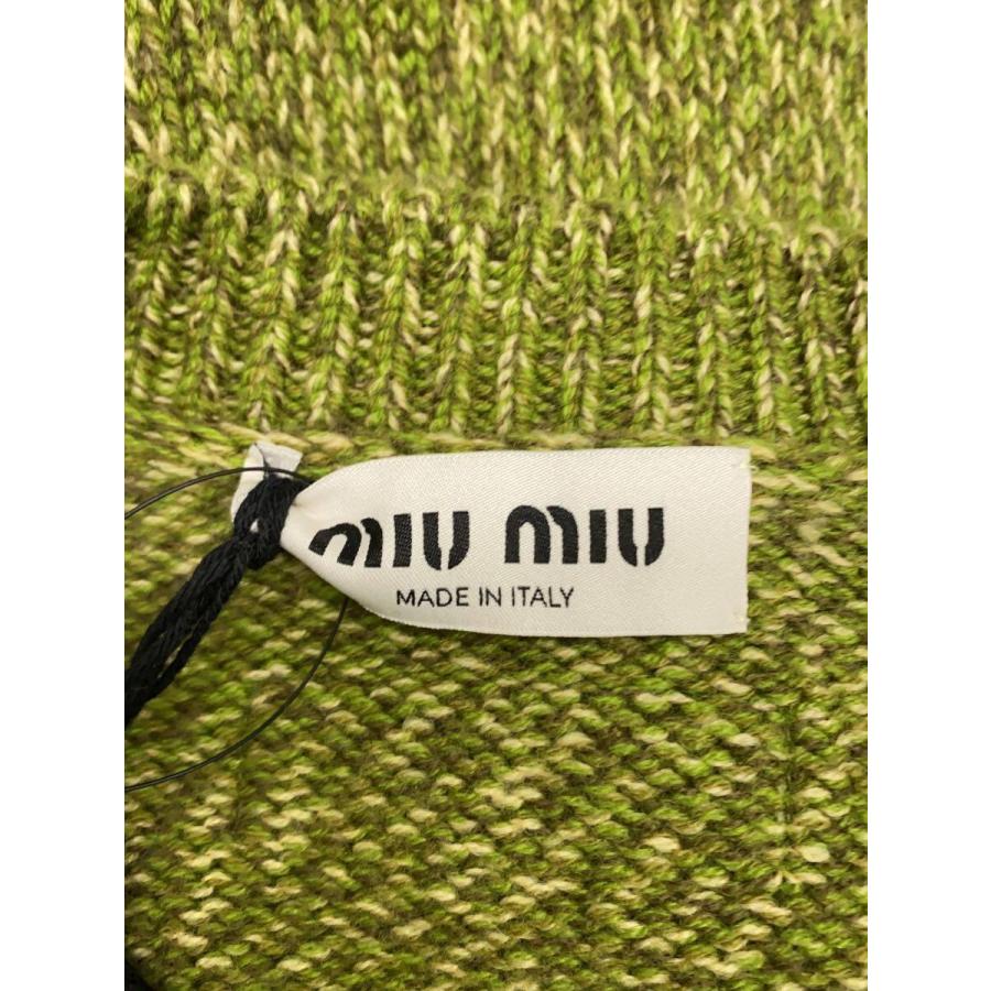 MIU MIU◆ニット・セーター(厚手)/38/カシミア/GRN/無地/mml868_2