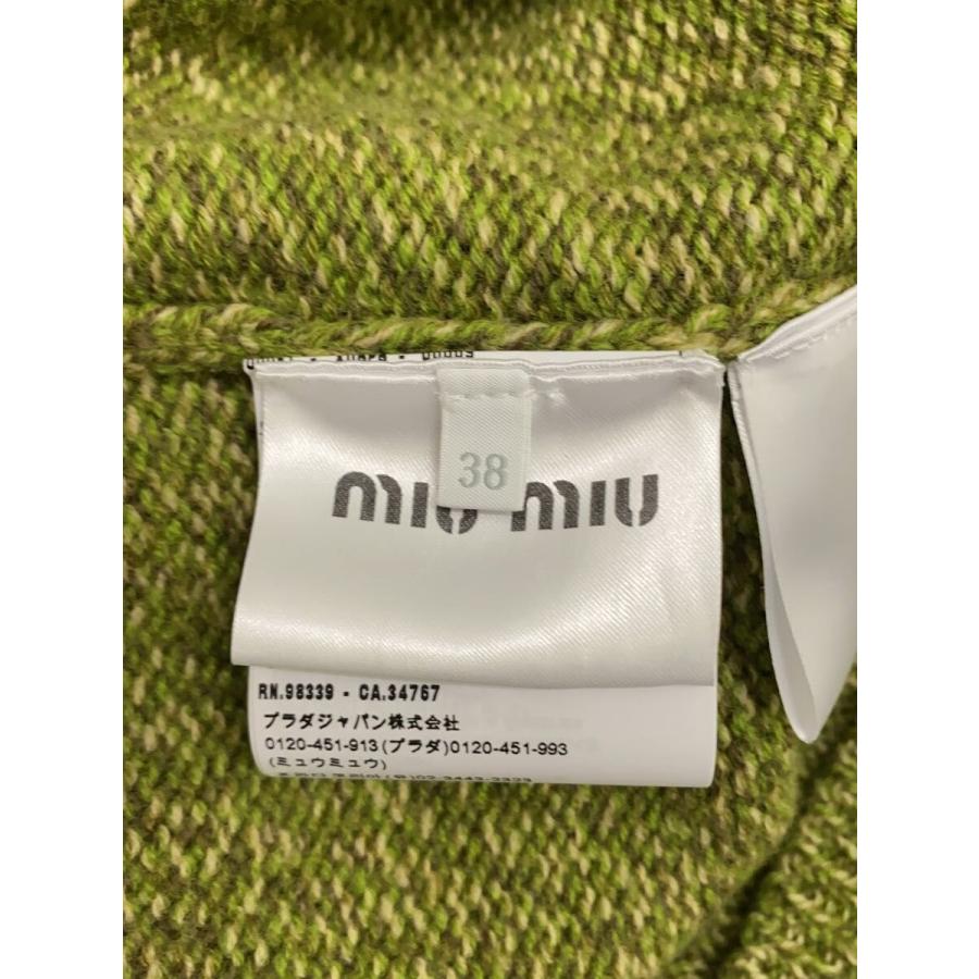 MIU MIU◆ニット・セーター(厚手)/38/カシミア/GRN/無地/mml868_3