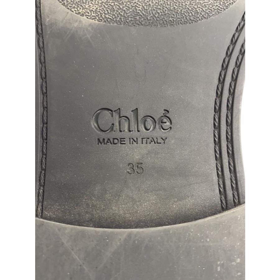 Chloe◇ローファー/35/NVY/レザー/042331/MARCIE/使用感有/履きジワ有