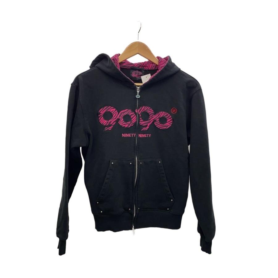 9090◇ジップパーカー/M/コットン/BLK/NL0118/OG Logo Valentine Zip 