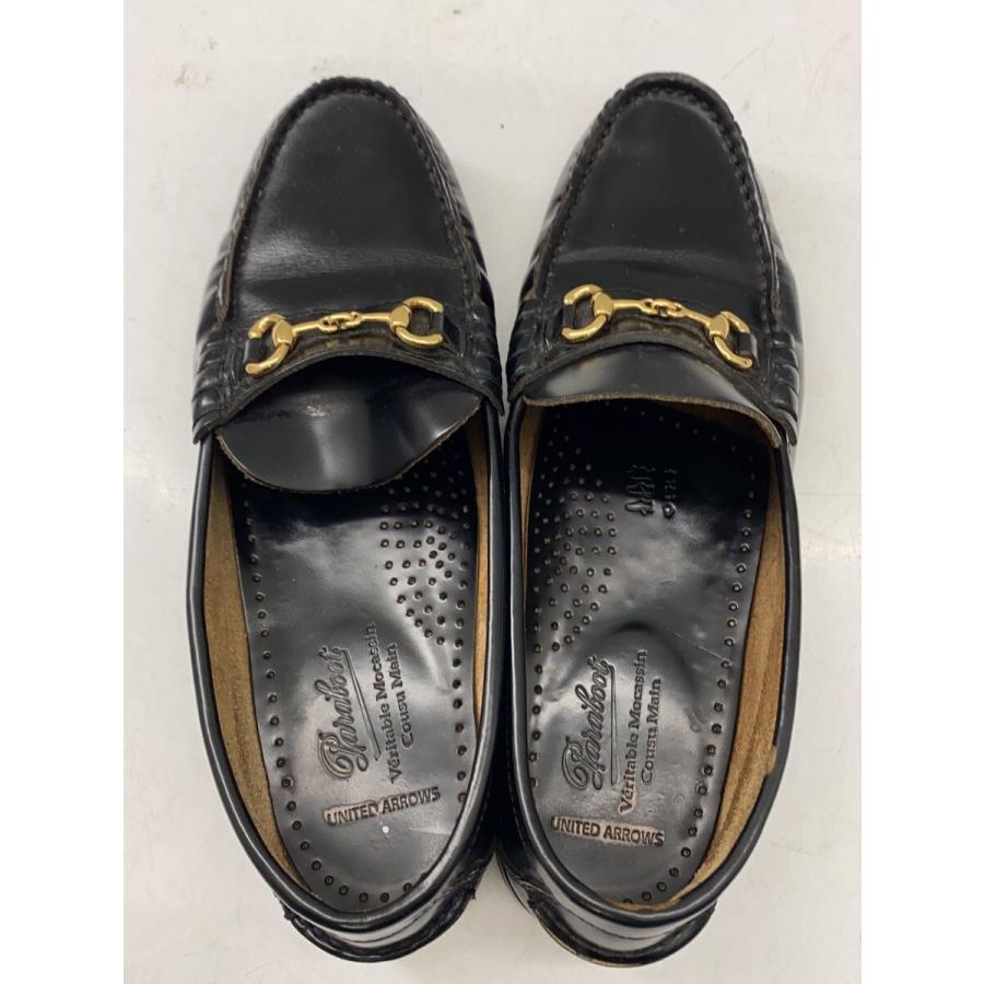 Paraboot◇ローファー/UK4.5/BLK/レザー/ビットローファー/UNITED
