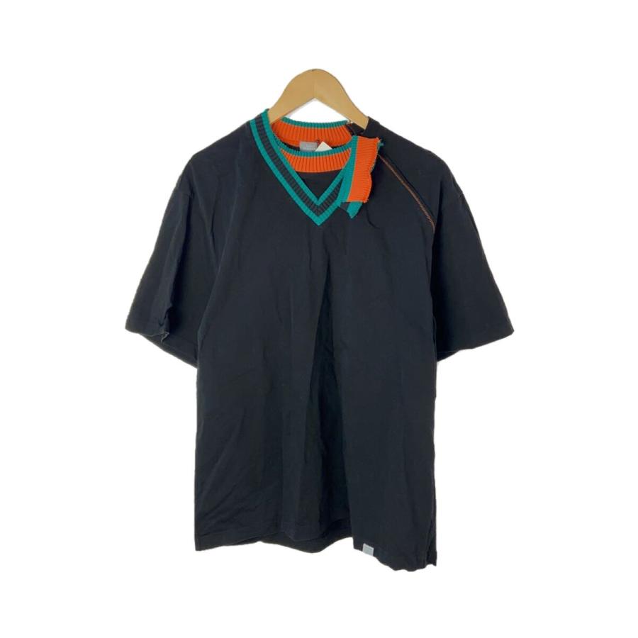 kolor / BEACON◇ヘビー天竺Tシャツ/3/コットン/ブラック/23SBM-T06233  