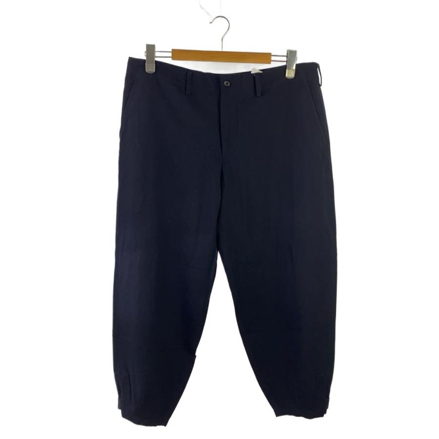 Yohji Yamamoto【3】バルーンパンツ 切替 ブラック ネイビー yohji yamamoto POUR HOMME◇バルーンパンツ/裾ボタン/3/ウール