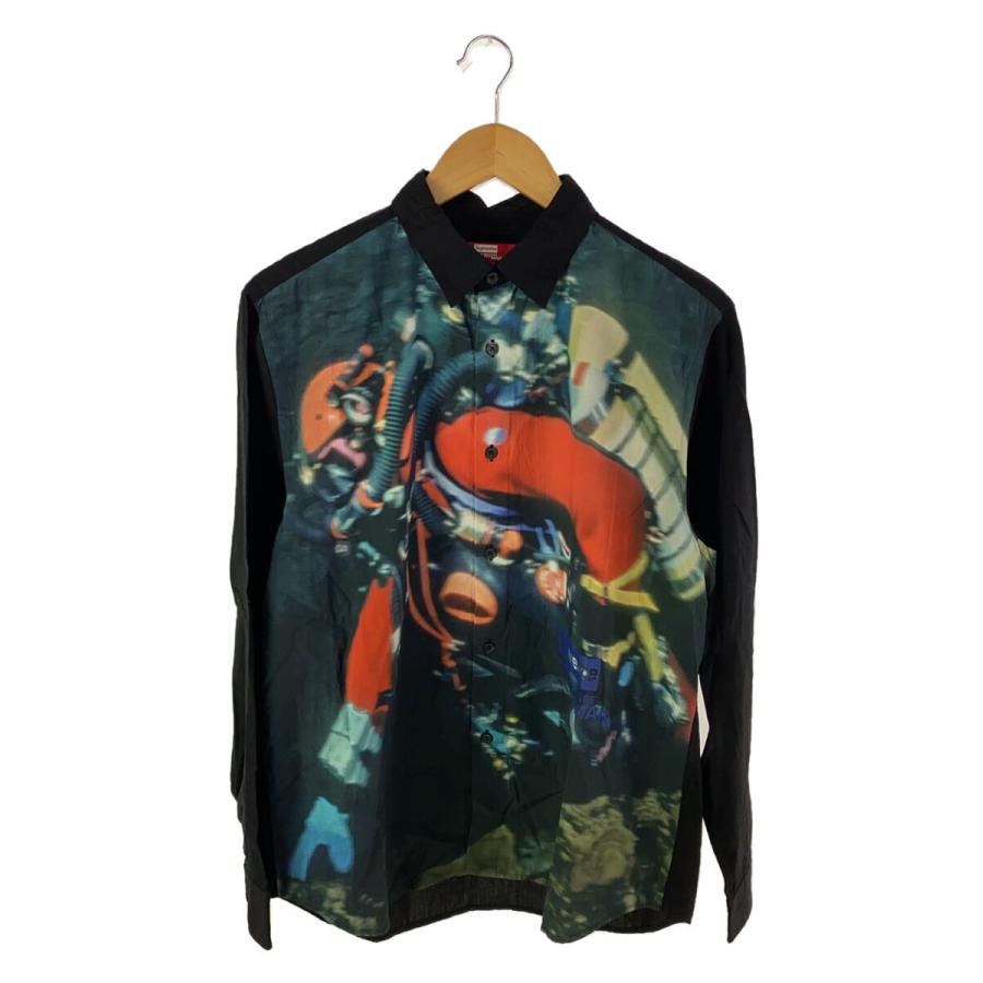 Supreme◇長袖シャツ/M/コットン/BLK/総柄// : セカンドストリート 