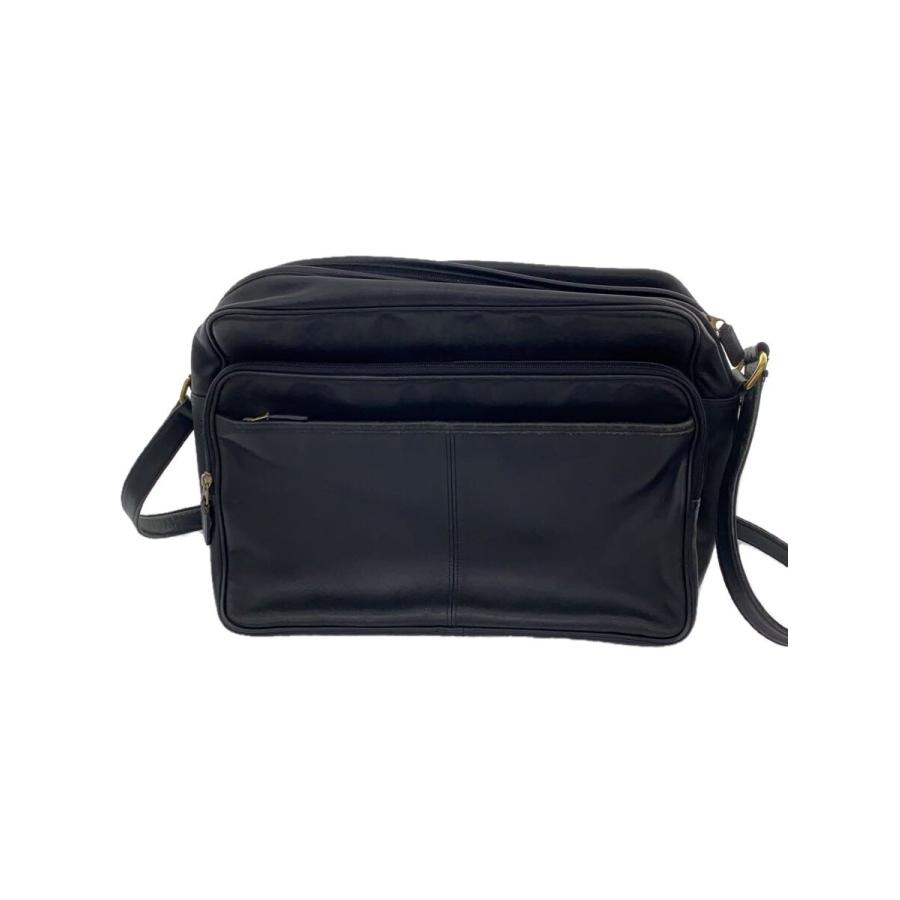✨美品✨　オールドコーチ　COACH黒 レザー ショルダーバッグ COACH◇オールドコーチ/ショルダーバッグ/レザー/BLK/0597/擦れ有