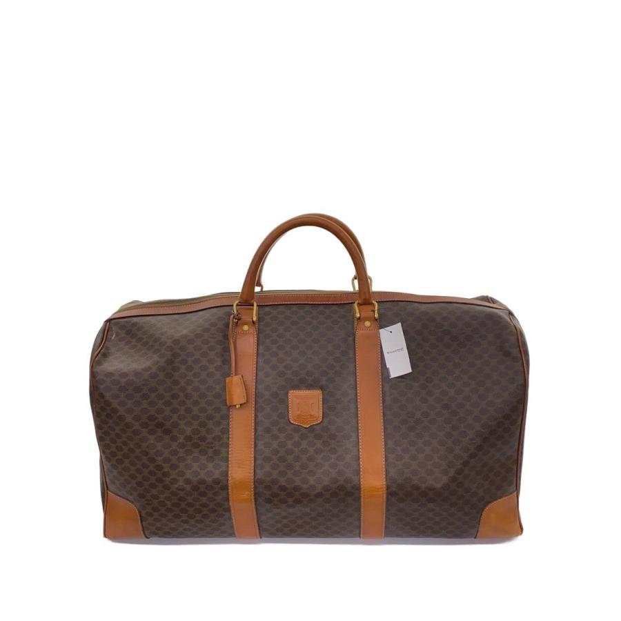 CELINE◇ボストンバッグ/--/BRW/総柄/マカダム柄 : セカンドストリート