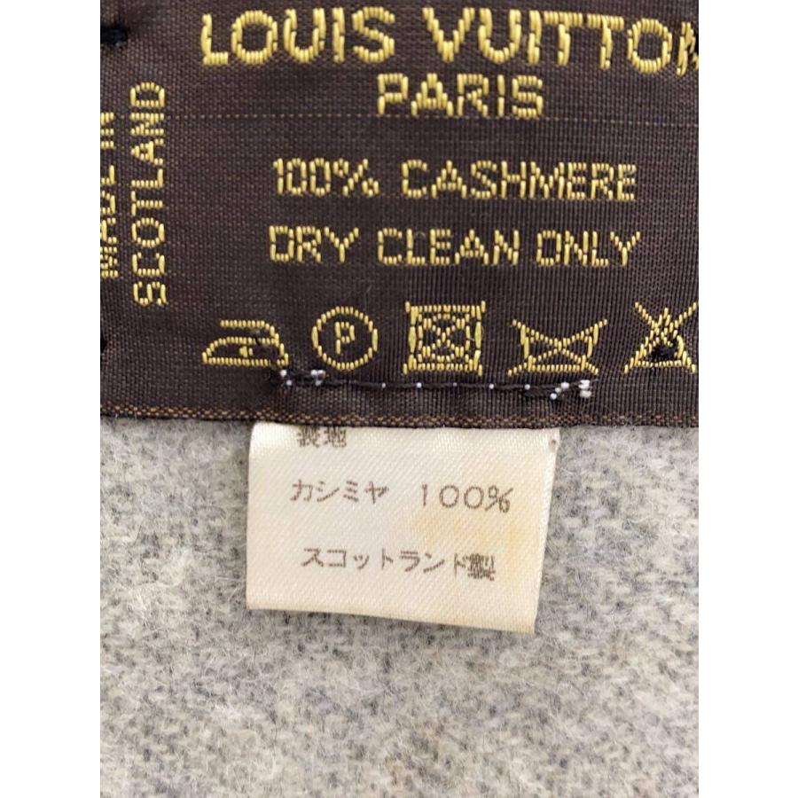 LOUIS VUITTON◆マフラー/カシミア/BLK/総柄/レディース_2
